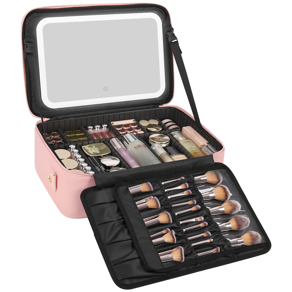 Relavel Makeup Case with Led Mirror