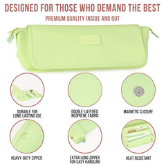 17-Inch Heat-Resistant Hair Tool Travel Bag & Mat