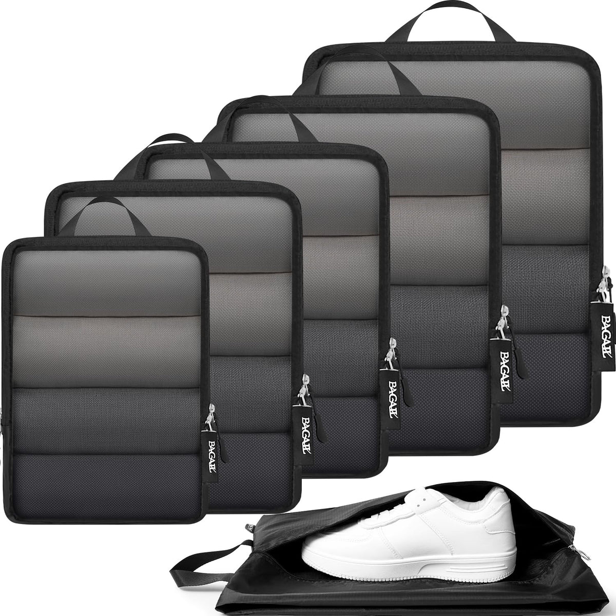 6-Piece Ultralight Compression Packing Cube Set for Travel