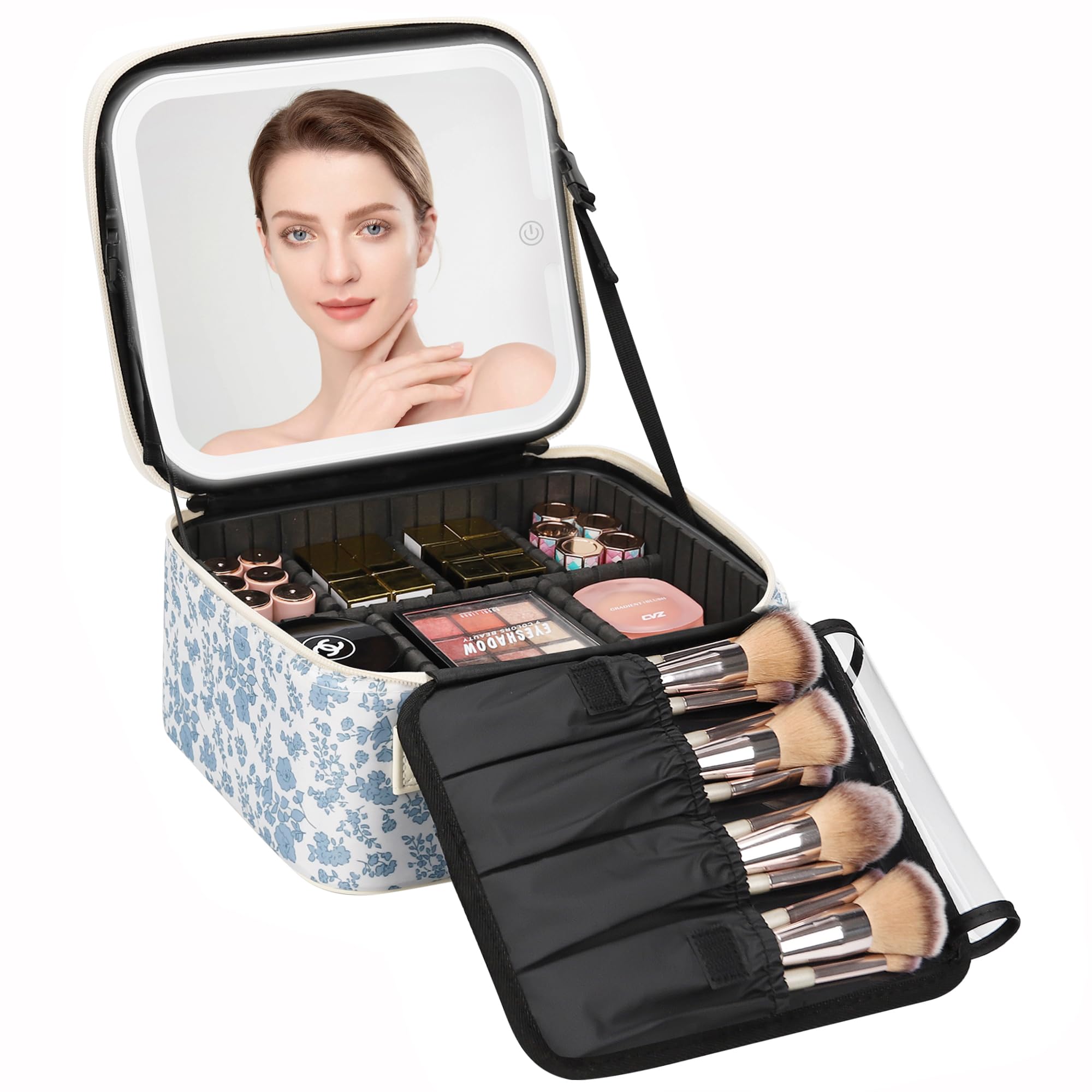 Relavel Makeup Case with Led Mirror