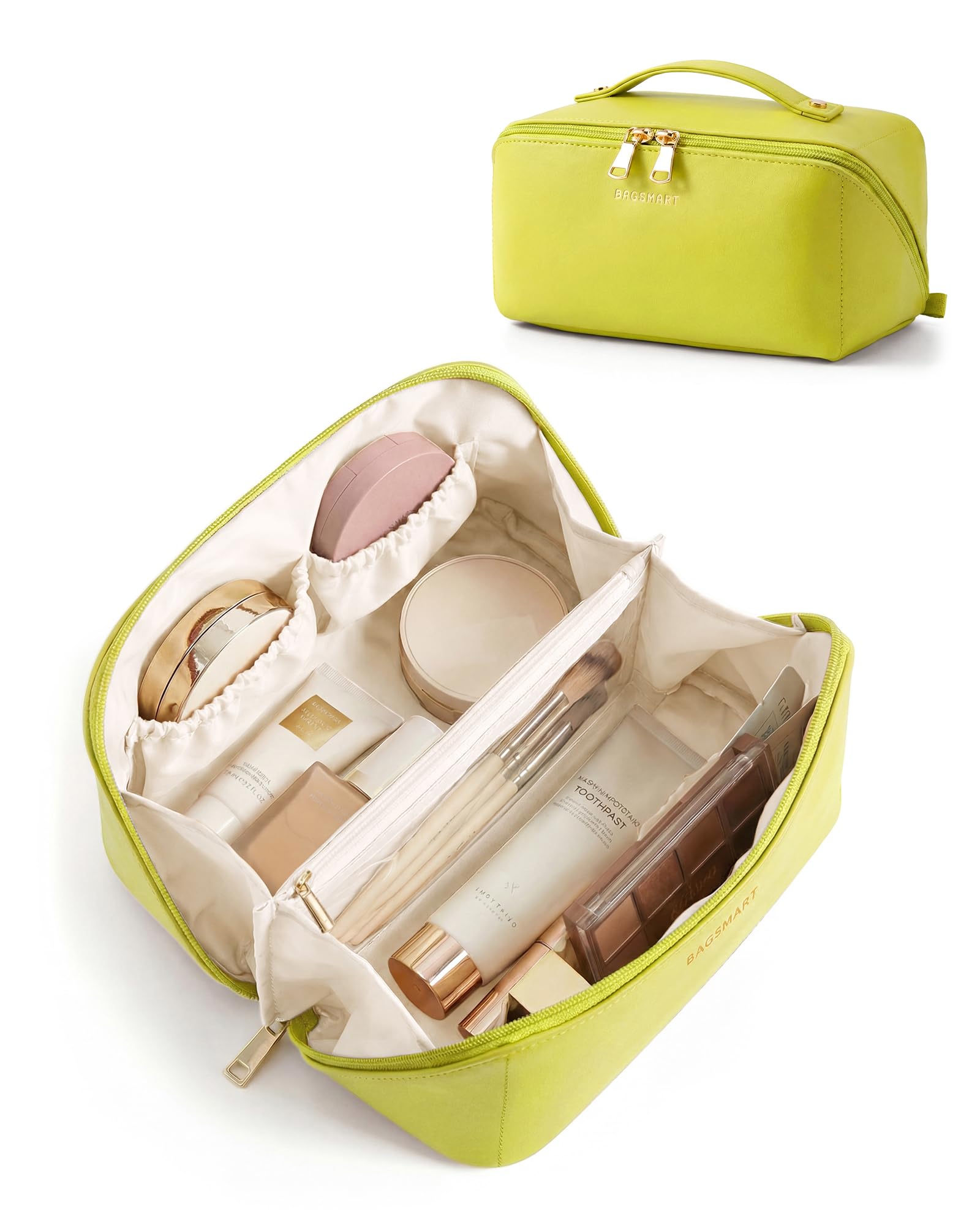 BAGSMART Makeup Bag Travel Toiletry Bag for Women, Make Up Bags