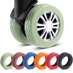 8-Pack Protective Luggage Wheel Covers for Suitcases