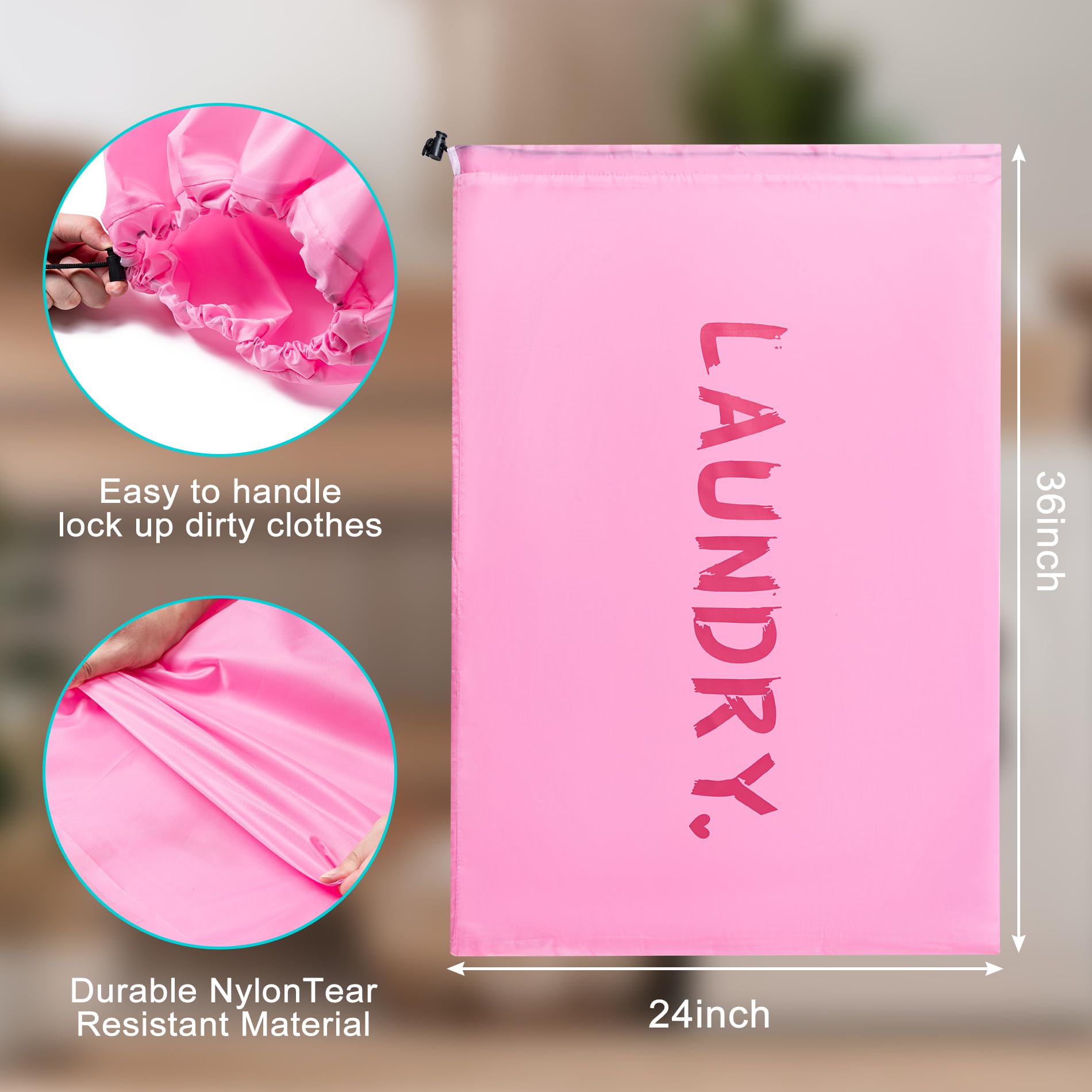 Travel Laundry Bag,Extra Large Dirty Clothes Organizer
