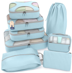 5/8-Piece Packing Cube Set with Travel Laundry Bag