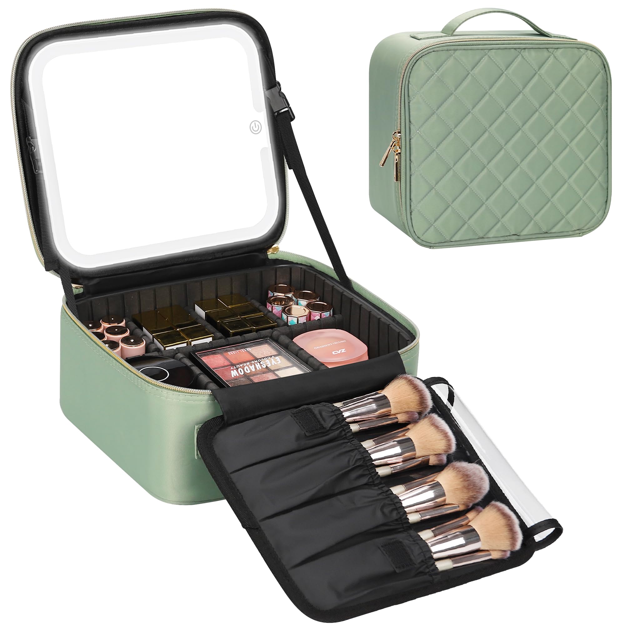 Relavel Makeup Case with Led Mirror