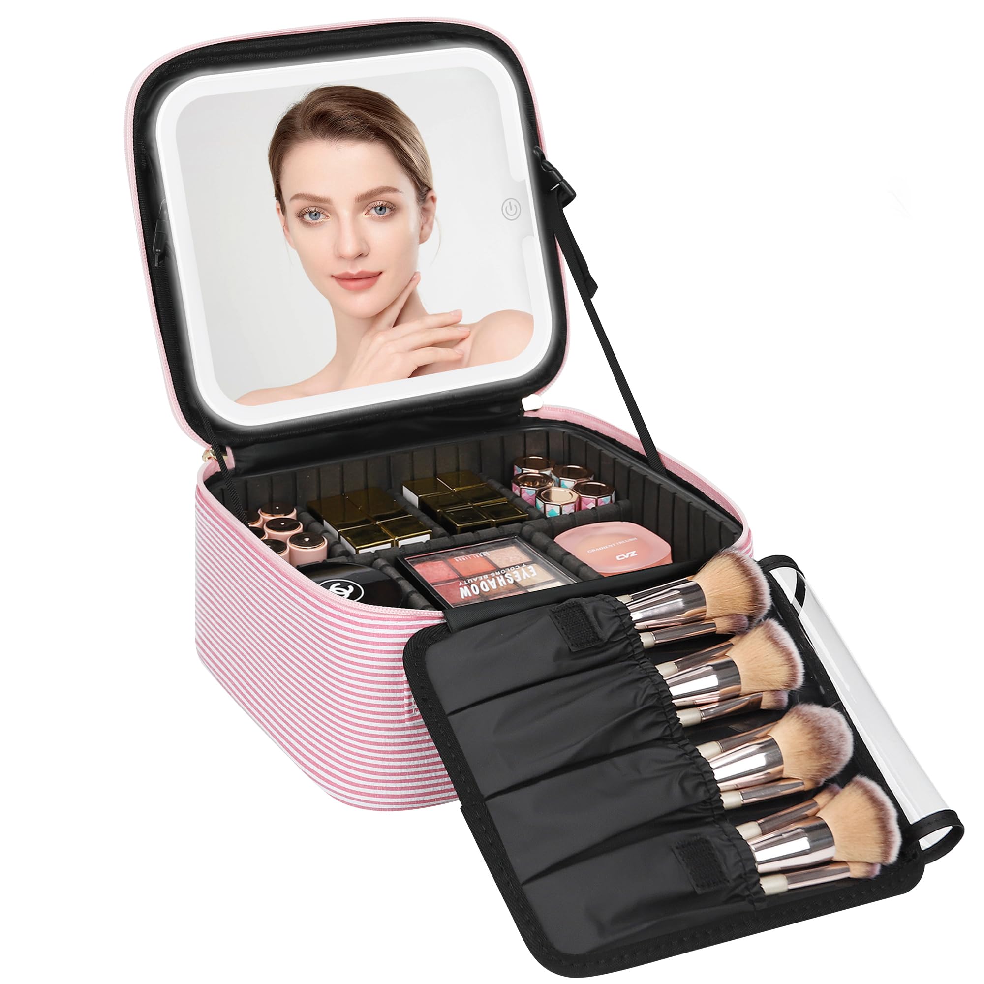 Relavel Makeup Case with Led Mirror