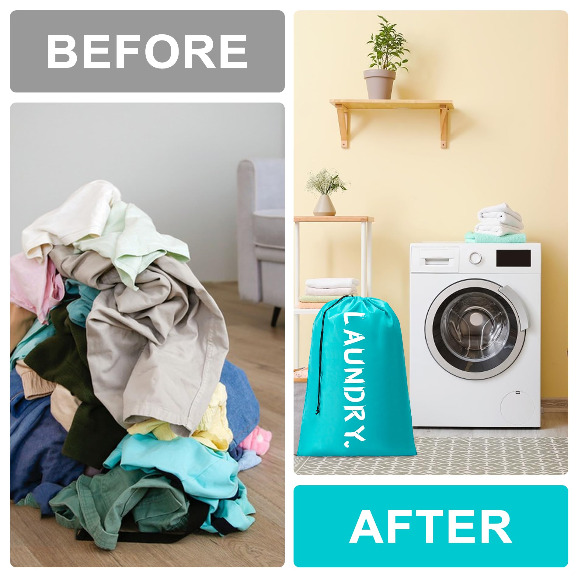 Travel Laundry Bag,Extra Large Dirty Clothes Organizer
