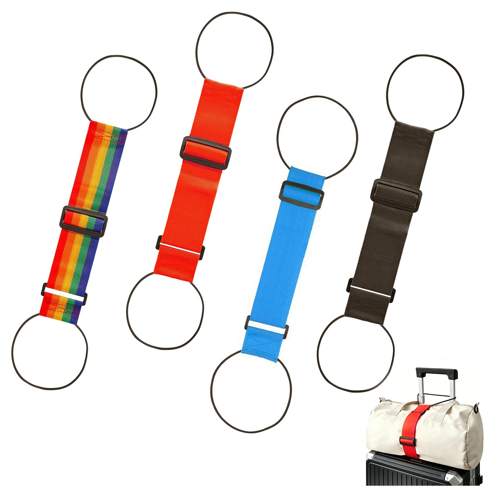Multi Use Strong Adjustable Luggage Connector Straps for Suitcases