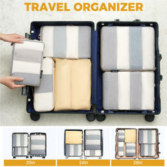 6-Piece Ultralight Compression Packing Cube Set for Travel