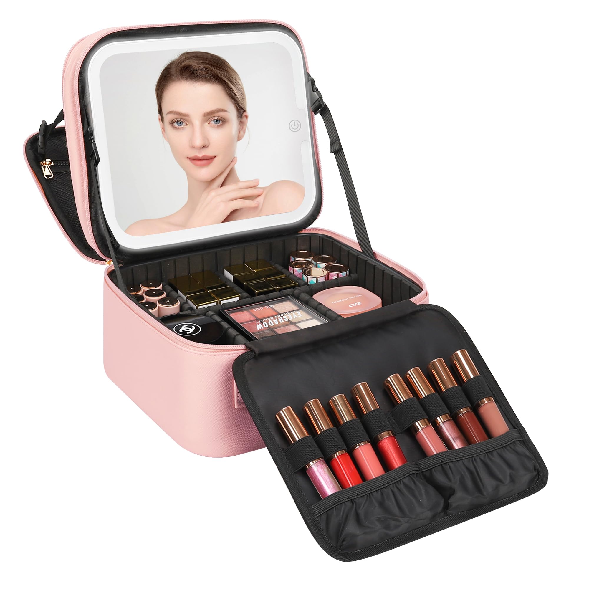 Relavel Makeup Case with Led Mirror
