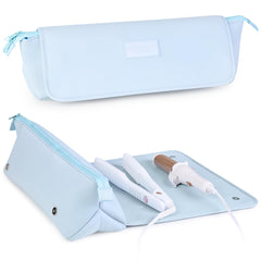 17-Inch Heat-Resistant Hair Tool Travel Bag & Mat