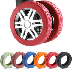 8-Pack Protective Luggage Wheel Covers for Suitcases