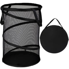 Collapsible Mesh Pop-Up Laundry Hamper with Carry Handles