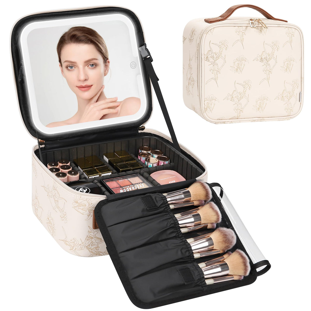 Relavel Makeup Case with Led Mirror
