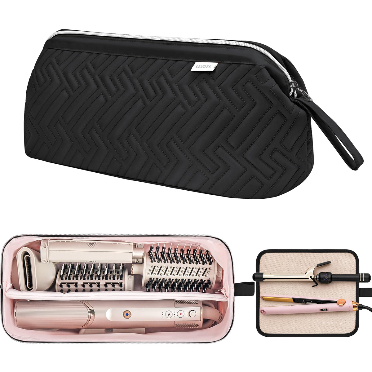 Heat-Resistant Hair Tool Travel Bag & Mat for Shark FlexStyle