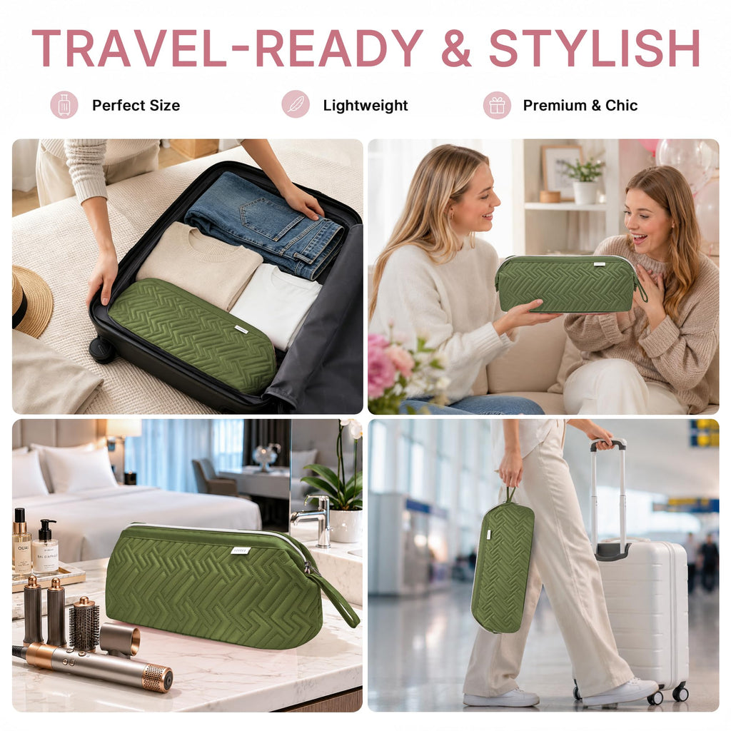 Leudes Hair Tools Travel Bag with Heat Resistant Mat for Shark Flex Style