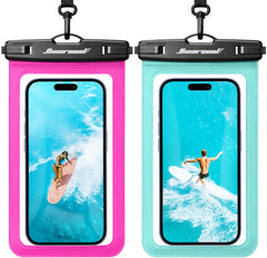 2-Pack IPX8 Universal Waterproof Phone Pouches for Travel