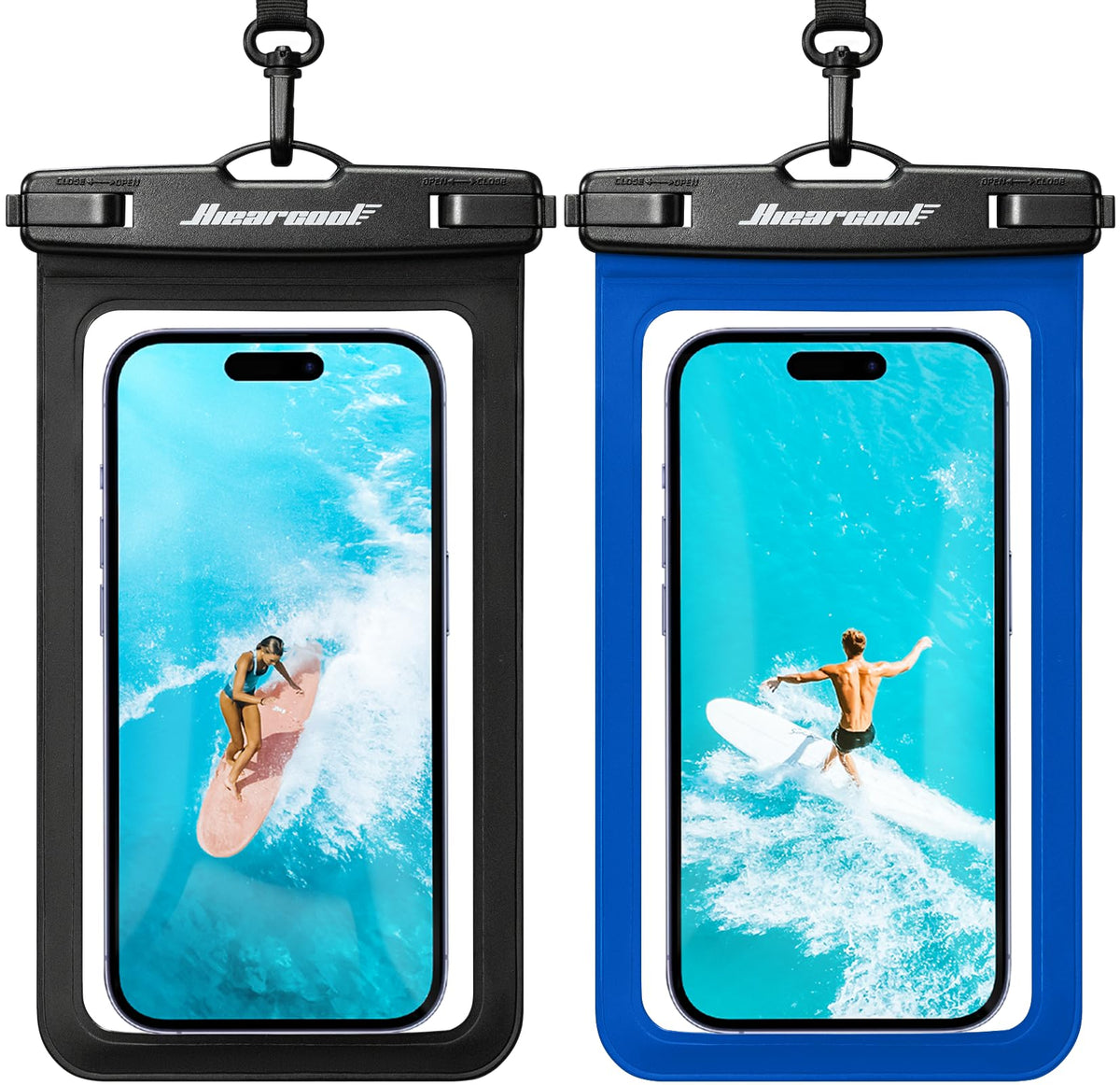 2-Pack IPX8 Universal Waterproof Phone Pouches for Travel