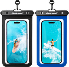 2-Pack IPX8 Universal Waterproof Phone Pouches for Travel