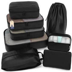 5/8-Piece Packing Cube Set with Travel Laundry Bag