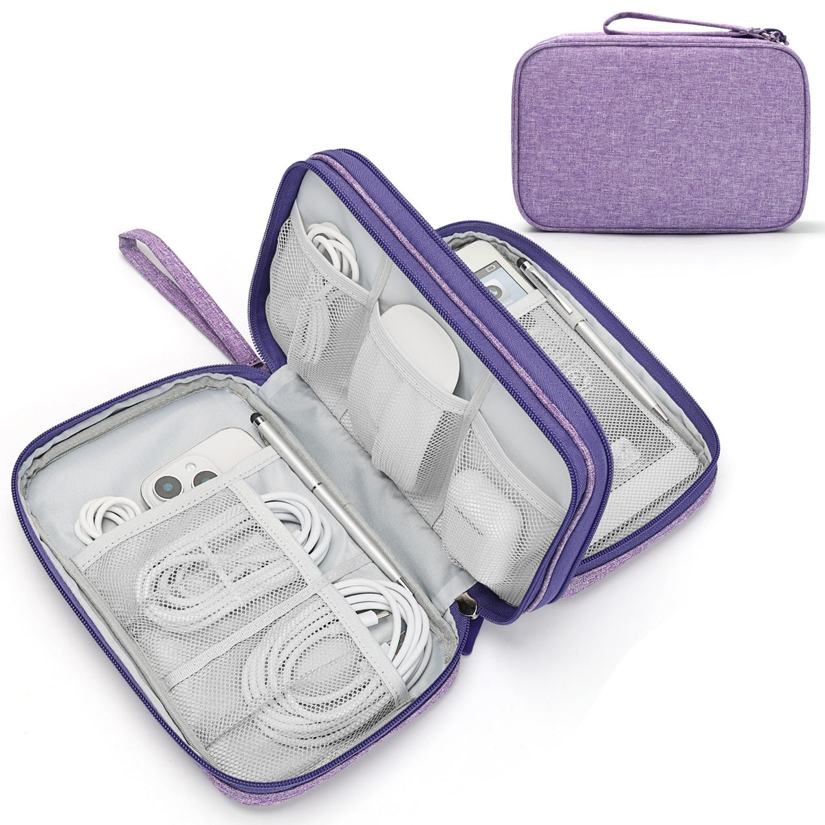 Travel Tech Organizer Pouch for Cables & Electronics