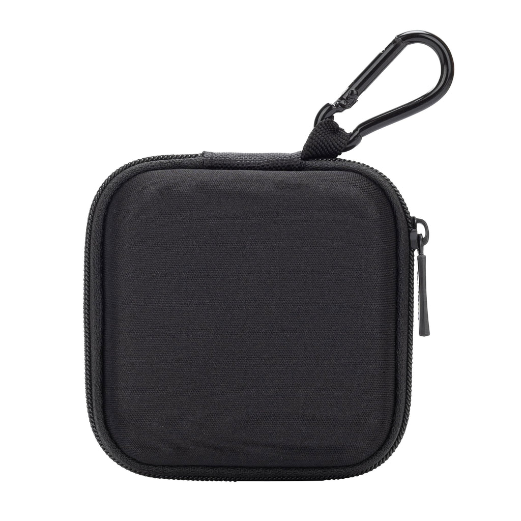 Ginsco Mini-Portable Hard Shell Earbuds Case for Apple EarPods/Samsung Galaxy Wired/Wireless Earbuds, Cell Phone Accessories Organizer with Carabiner for Earphones