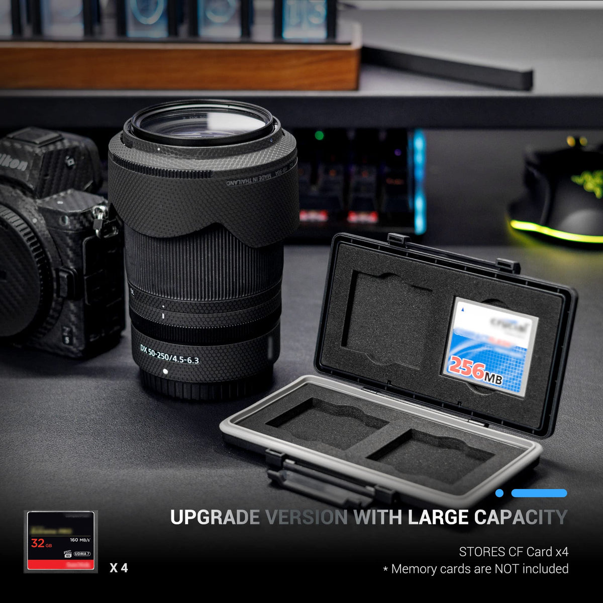 Water-Resistant Anti-Shock Memory Card Carrying Case