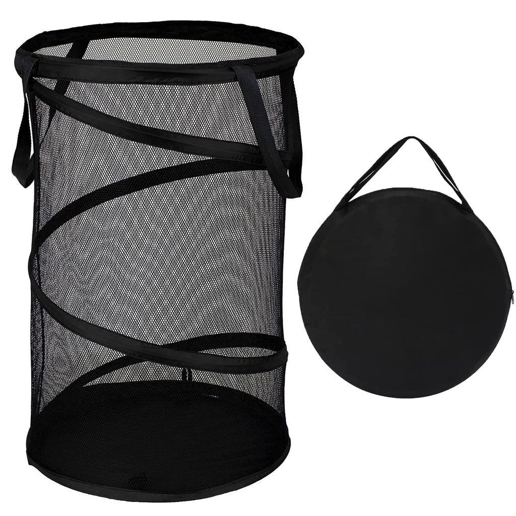 BATTOO Large Collapsible Laundry Basket Foldable Mesh Pop Up Hamper with Handles for Laundry Room, Bathroom, Kids Room, College Dorm, Travel, Storage Organizer