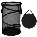 BATTOO Large Collapsible Laundry Basket Foldable Mesh Pop Up Hamper with Handles for Laundry Room, Bathroom, Kids Room, College Dorm, Travel, Storage Organizer
