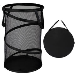Collapsible Mesh Pop-Up Laundry Hamper with Carry Handles