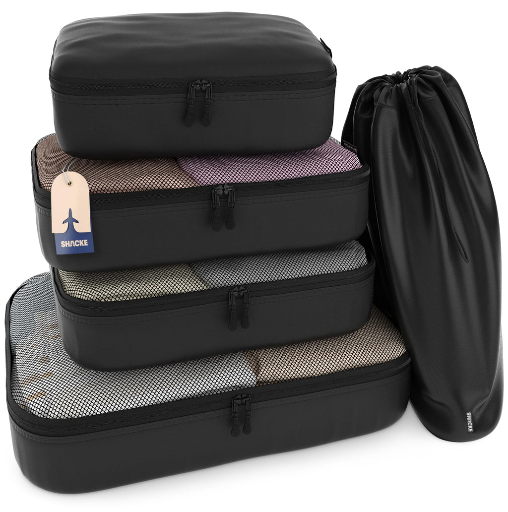 5 Set/8 Set Packing Cubes - Travel Organizers with Laundry Bag