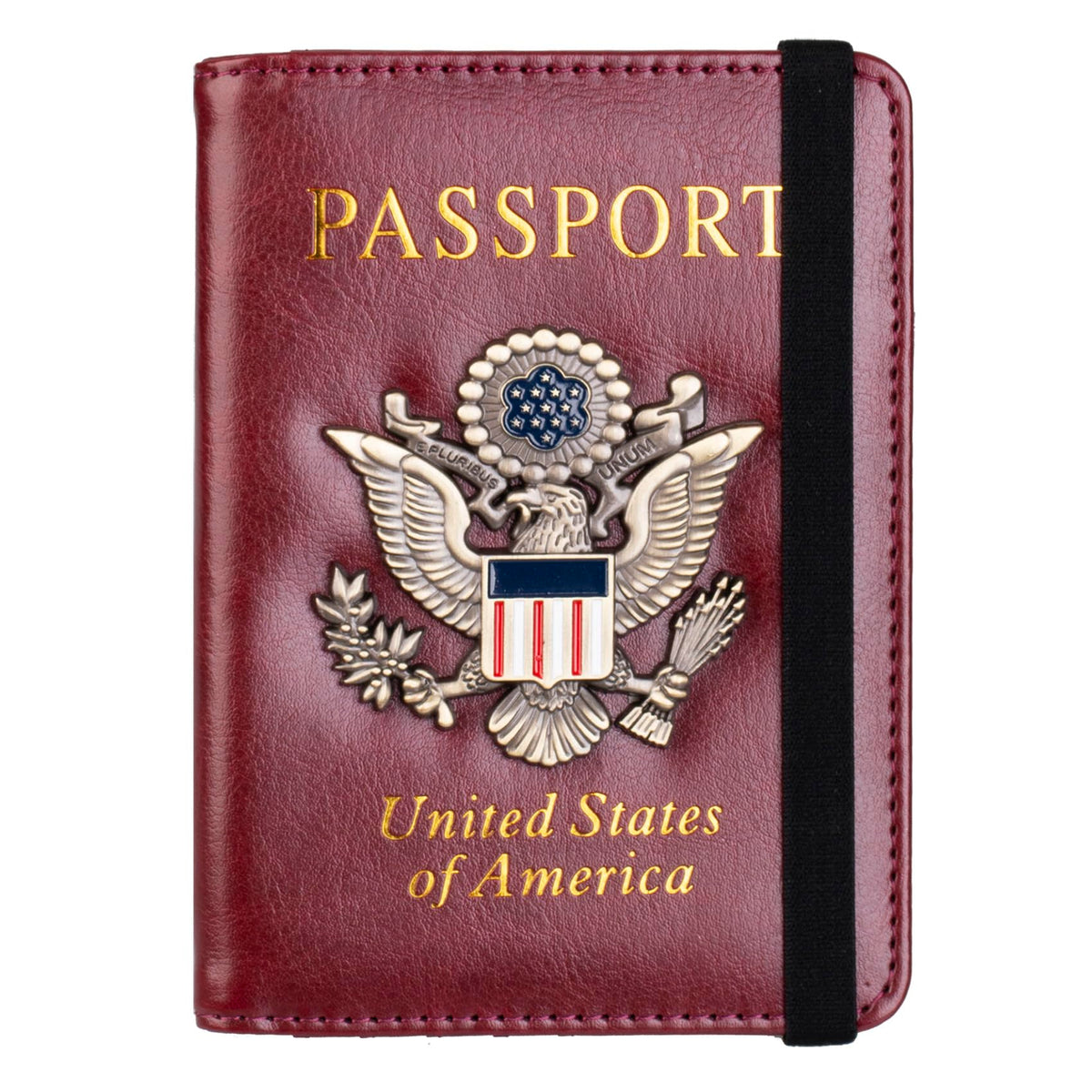 RFID Blocking Leather Passport Holder & Travel Wallet