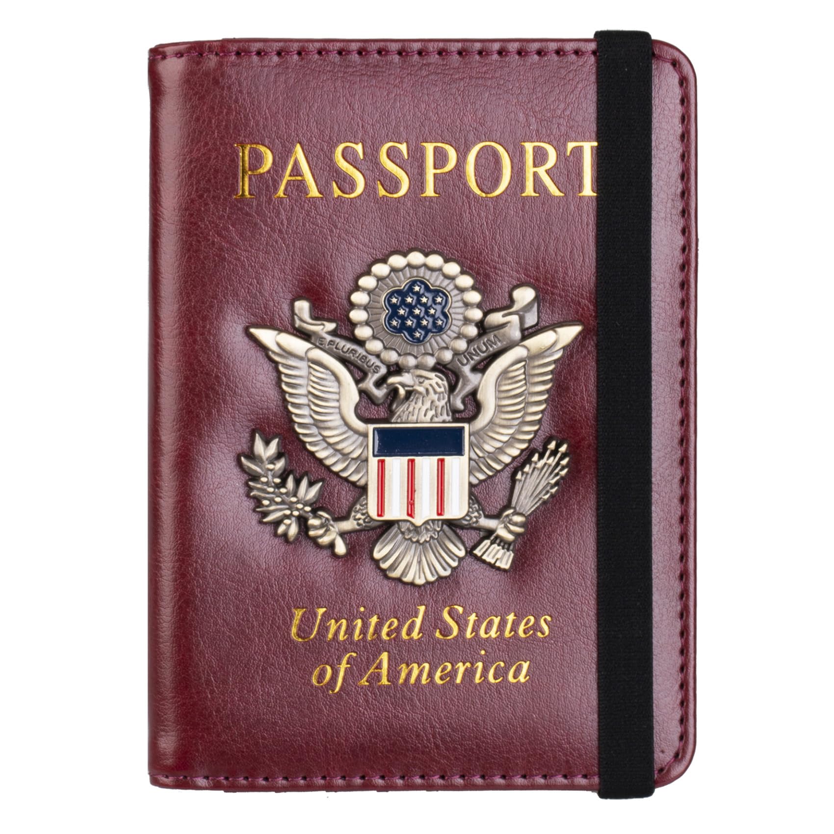 TOURSUIT RFID Blocking Passport Holder, Leather Travel Wallet