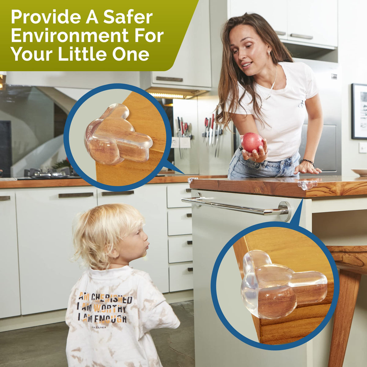 Corner Protectors for Baby (12 Pack) - Patented - New & Improved Edge Protector for Baby – Transparent Corner Protectors - Baby Safety Products to Baby Proof Corners and Edges