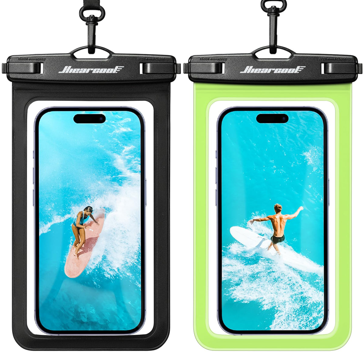 2-Pack IPX8 Universal Waterproof Phone Pouches for Travel