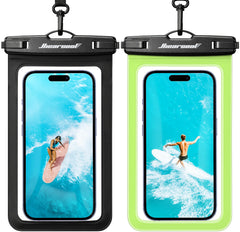 2-Pack IPX8 Universal Waterproof Phone Pouches for Travel