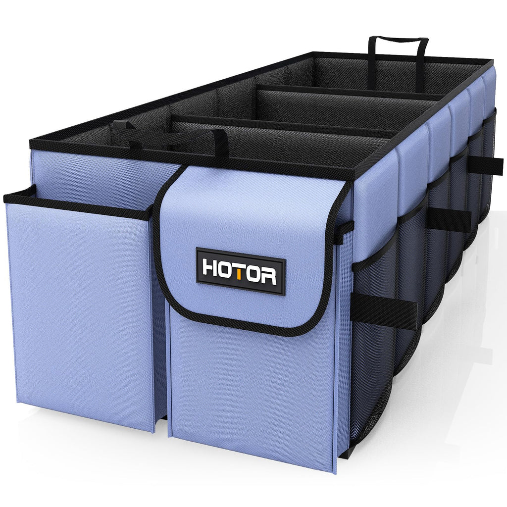 HOTOR Foldable Trunk Organizer - SUV & Sedan Compatible, Sturdy Car Organization for Accessories, Tools, Sundries