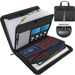 Fireproof Locking Accordion Document Organizer