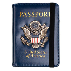 RFID Blocking Leather Passport Holder & Travel Wallet