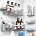 NESOMI 7-Pack Shower Caddy Adhesive,Stainless Steel Shower Organizer Shelf
