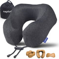 napfun Neck Pillow for Travel, Memory Foam Airplane Pillow