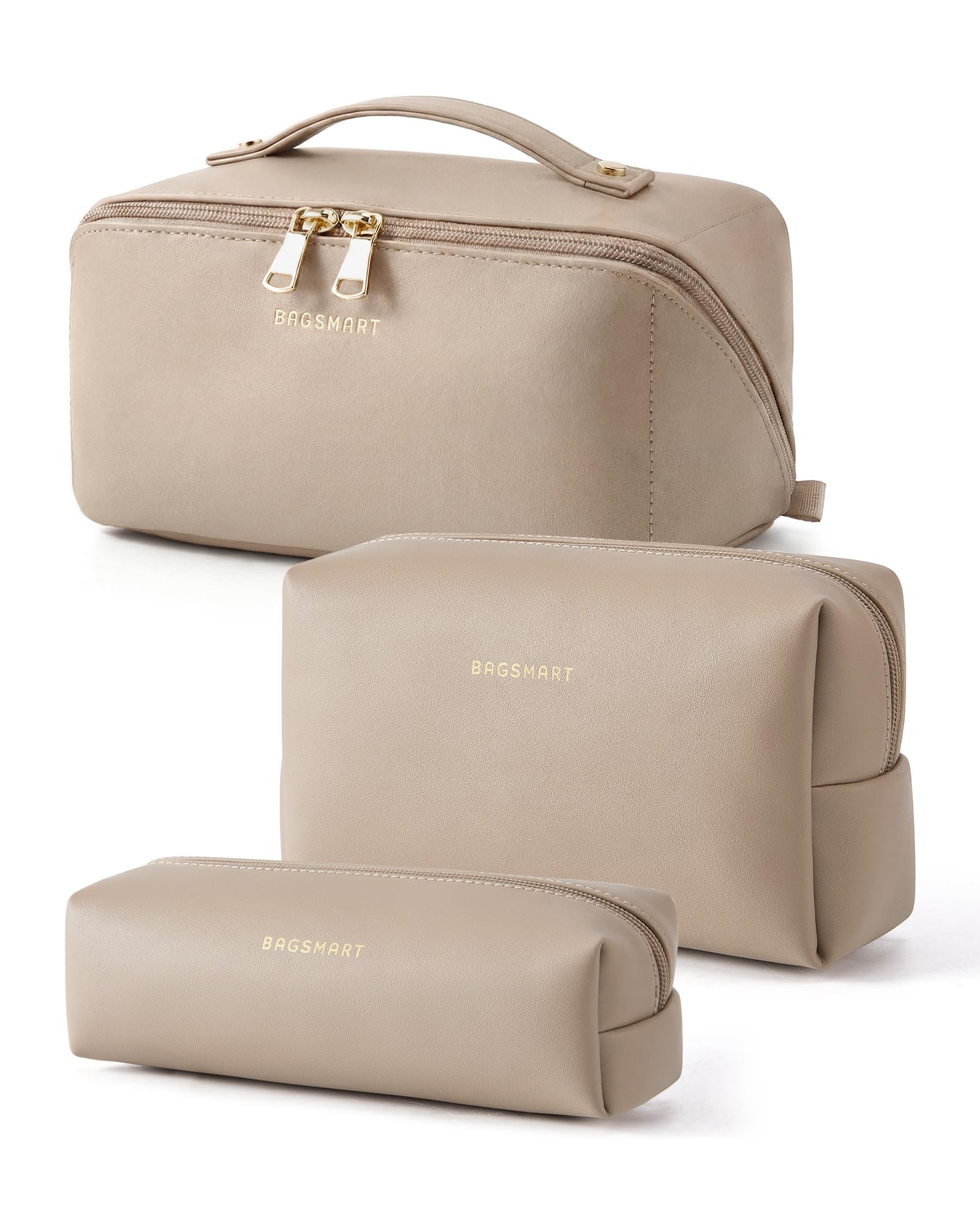 BAGSMART Makeup Bag Travel Toiletry Bag for Women, Make Up Bags