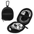 Ginsco Mini-Portable Hard Shell Earbuds Case for Apple EarPods/Samsung Galaxy Wired/Wireless Earbuds, Cell Phone Accessories Organizer with Carabiner for Earphones
