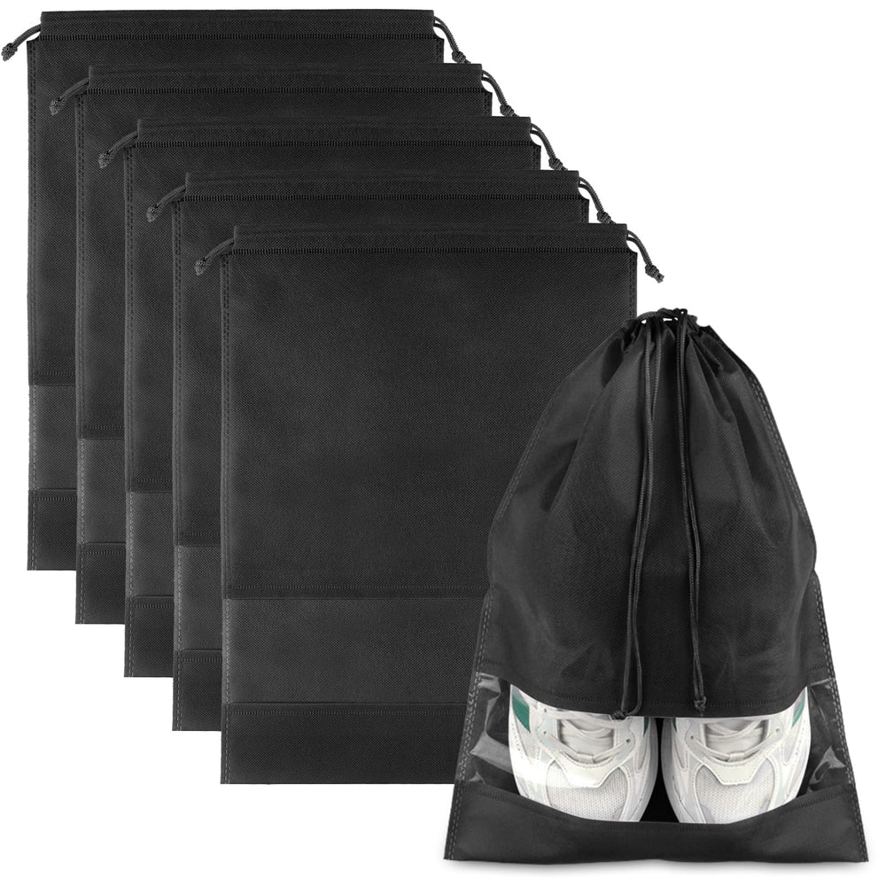 Dustproof Drawstring Travel Shoe Bags for Packing & Storage
