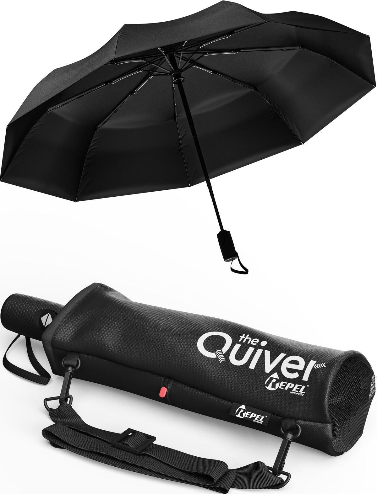 100 MPH Windproof Compact Auto-Folding Travel Umbrella