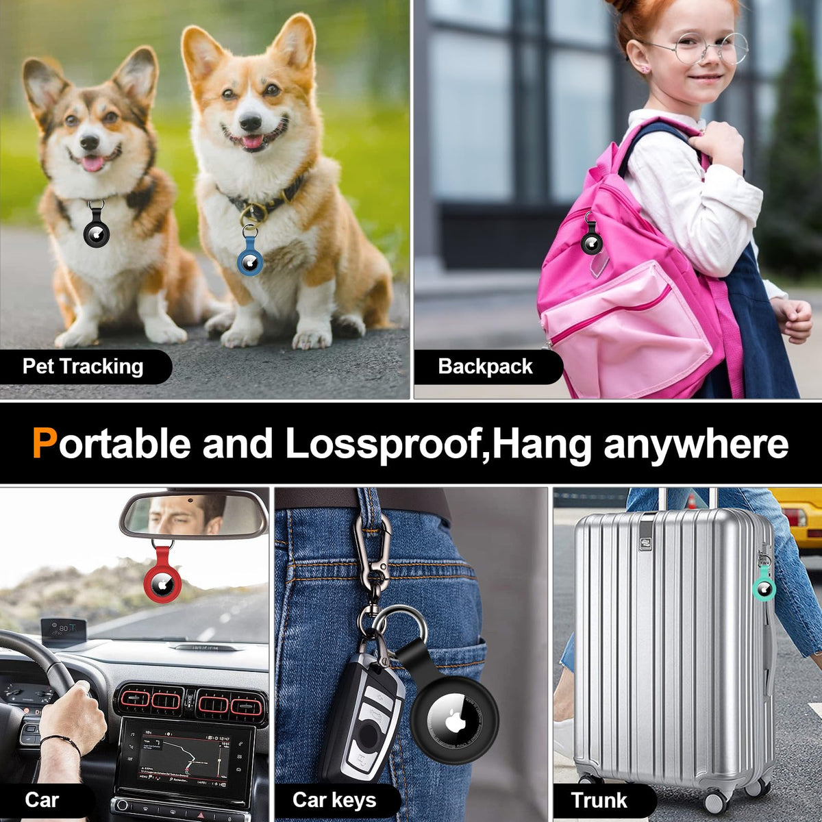 hitfine Designed for airtag Holder case
