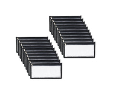 10-Pack Clear Zipper Cash Pouches for Money & Documents