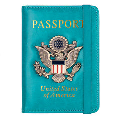 RFID Blocking Leather Passport Holder & Travel Wallet