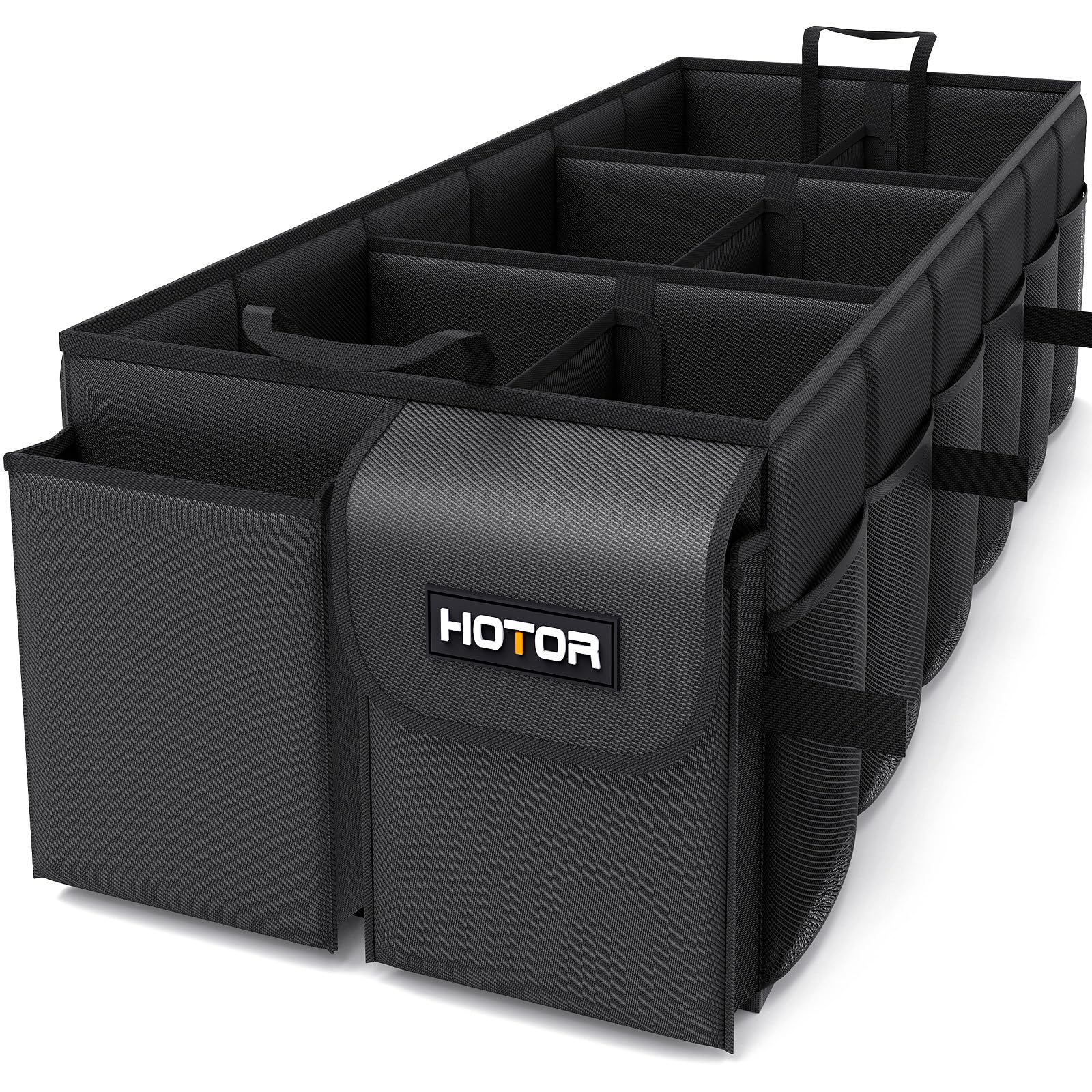 HOTOR Foldable Trunk Organizer - SUV & Sedan Compatible, Sturdy Car Organization for Accessories, Tools, Sundries