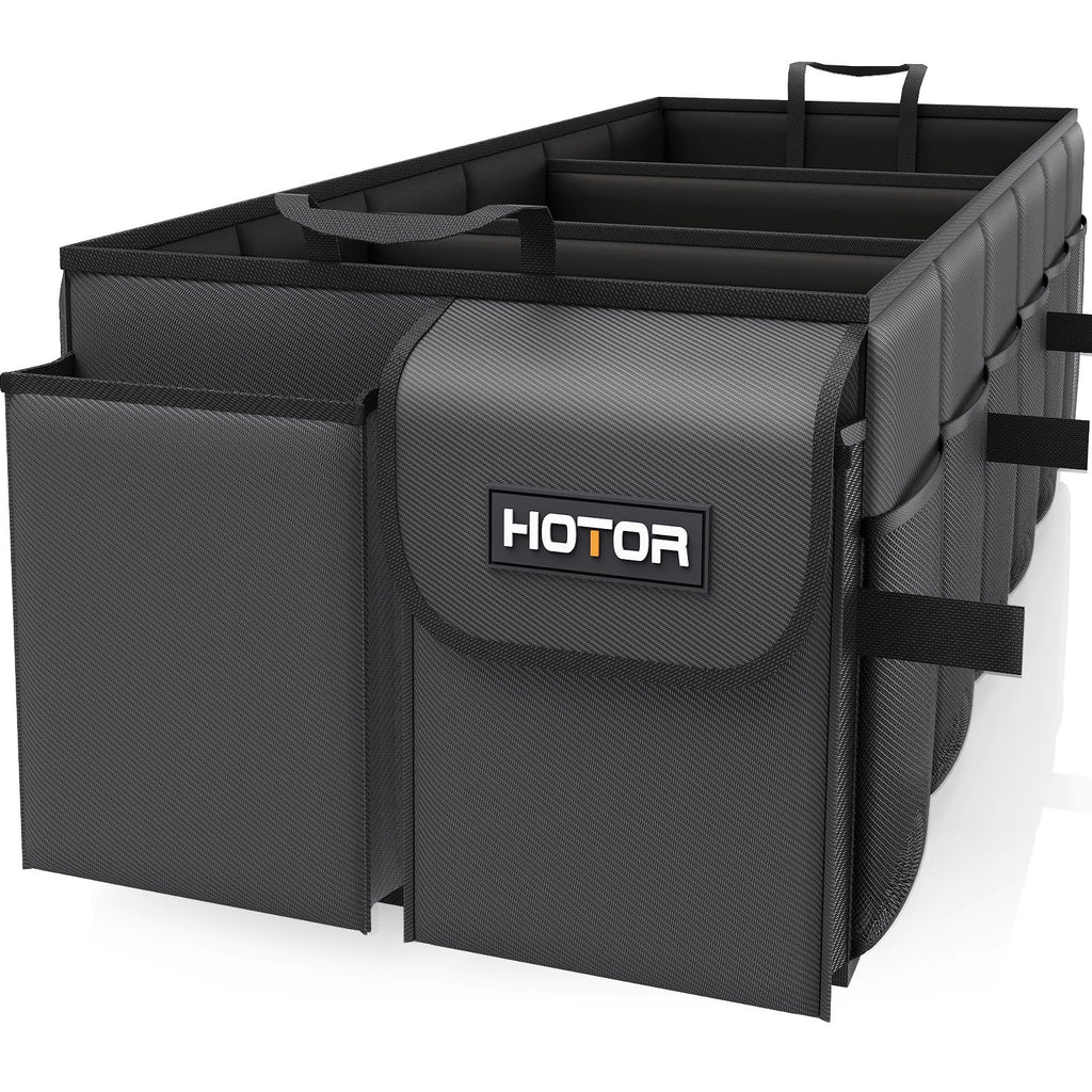 HOTOR Foldable Trunk Organizer - SUV & Sedan Compatible, Sturdy Car Organization for Accessories, Tools, Sundries